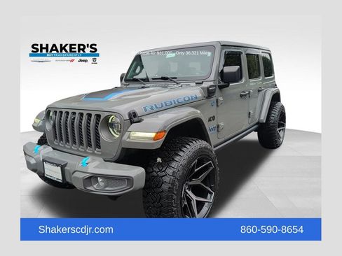 Used 2023 Jeep Wrangler Unlimited Rubicon 4xe AWD/4WD image 1