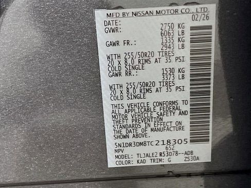 New 2026 Nissan Pathfinder Platinum image 21