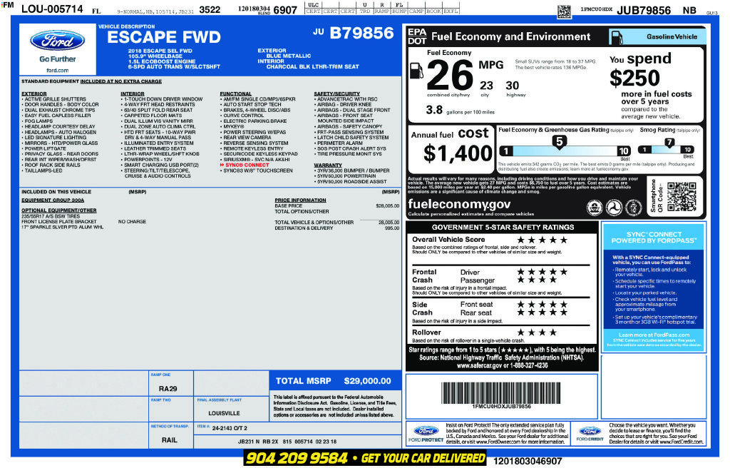 Used 2018 Ford Escape SEL FWD image 41