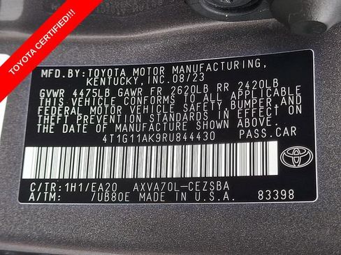 Certified 2024 Toyota Camry SE FWD image 26