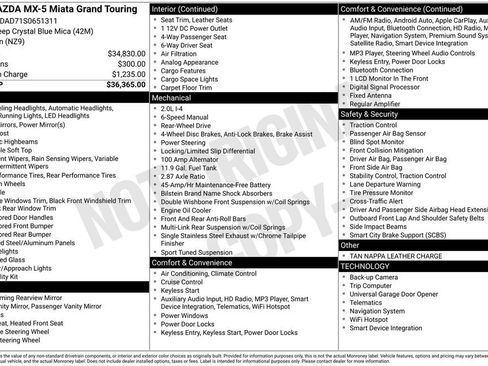 Certified 2025 MAZDA MX-5 Miata Grand Touring image 11