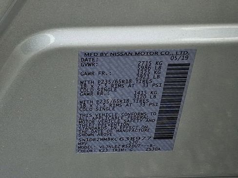 Used 2019 Nissan Pathfinder SV image 26