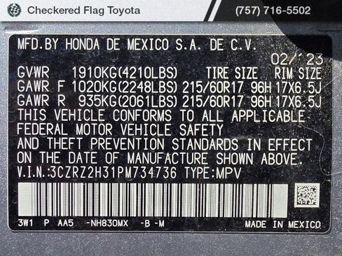 Used 2023 Honda HR-V LX image 17