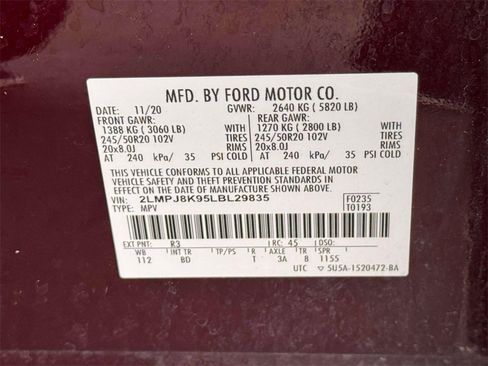 Used 2020 Lincoln Nautilus Reserve image 15