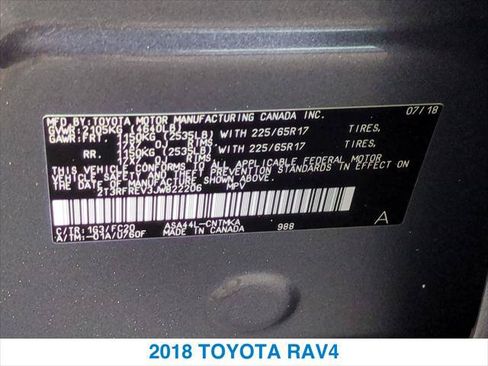 Used 2018 Toyota RAV4 XLE w/ All Weather Liner Package AWD/4WD image 26