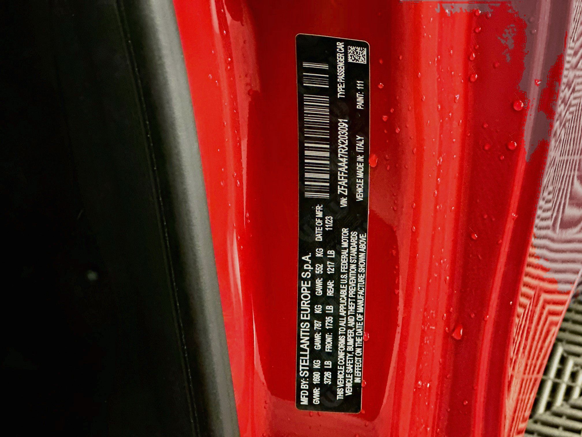 Used 2024 FIAT 500 e (RED) FWD image 12