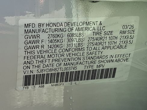 New 2026 Acura MDX Type S AWD/4WD image 21