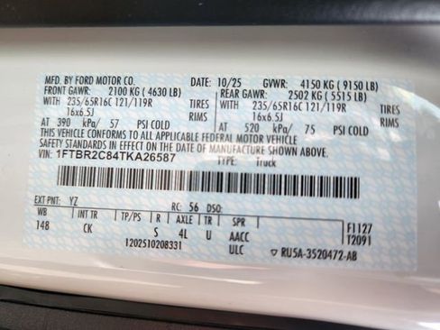 New 2026 Ford Transit 250 148 Medium Roof Extended AWD image 23