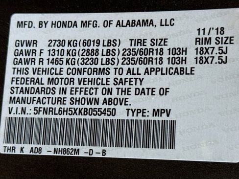 Used 2019 Honda Odyssey EX image 32