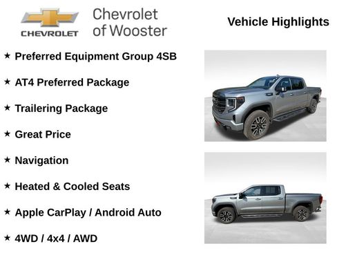 Used 2023 GMC Sierra 1500 AT4 w/ AT4 Preferred Package AWD/4WD image 2