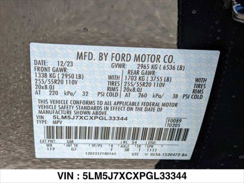 New 2023 Lincoln Aviator Reserve w/ Equipment Group 201A image 15