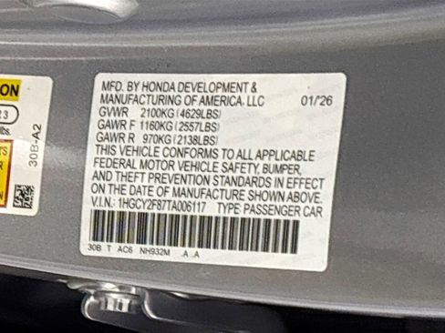 New 2026 Honda Accord Touring image 26