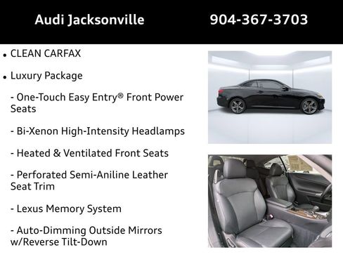 Used 2015 Lexus IS 250C w/ Luxury Package image 9