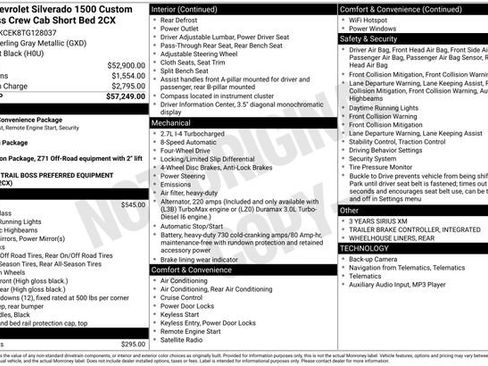 Used 2026 Chevrolet Silverado 1500 Custom Trail Boss image 2