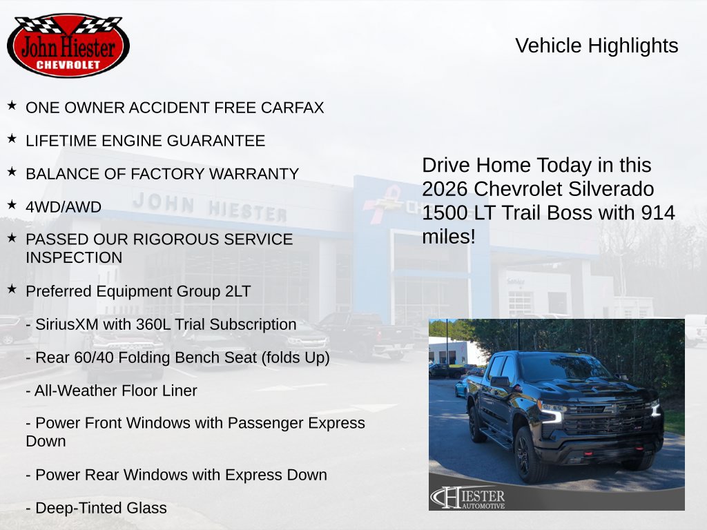 Used 2026 Chevrolet Silverado 1500 LT Trail Boss w/ Protection Package AWD/4WD image 6