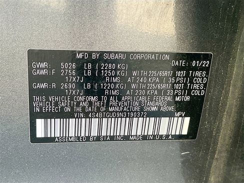 Used 2022 Subaru Outback Wilderness image 35