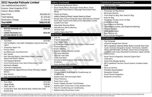 Used 2022 Hyundai Palisade Limited w/ Winter Package FWD image 12