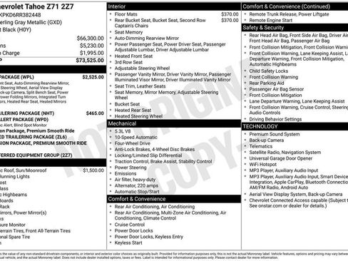 Used 2024 Chevrolet Tahoe Z71 w/ Luxury Package AWD/4WD image 11