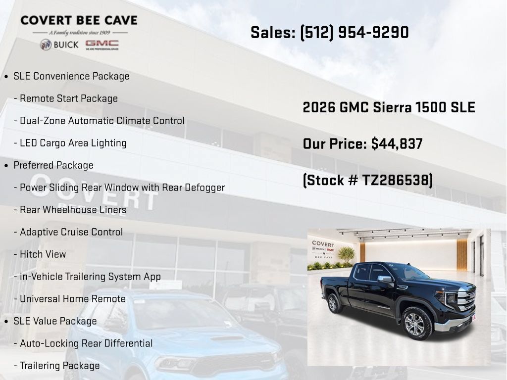 New 2026 GMC Sierra 1500 SLE w/ Preferred Package RWD image 20