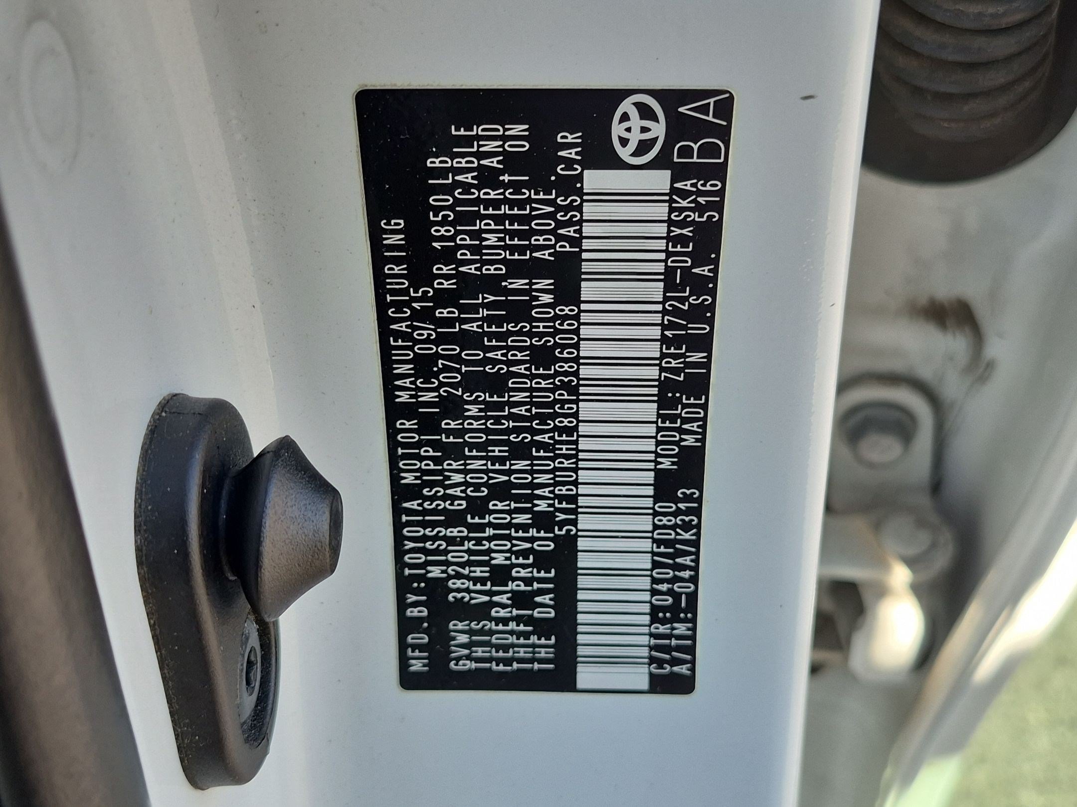 Used 2016 Toyota Corolla S w/ Body Protection Package #1 FWD image 34