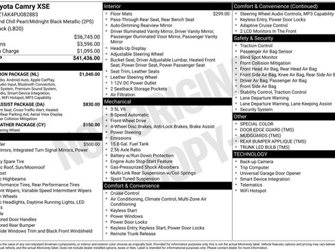 Used 2023 Toyota Camry XSE w/ Navigation Package image 13