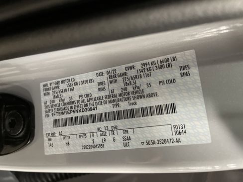 Used 2022 Ford F150 Lariat w/ Bed Utility Package image 28