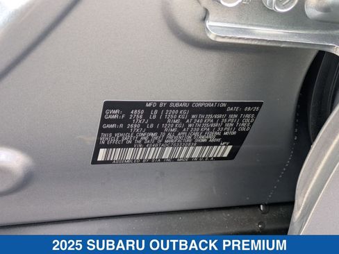 Certified 2025 Subaru Outback Premium image 29