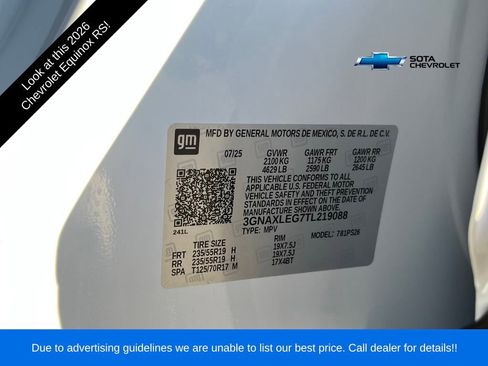 New 2026 Chevrolet Equinox RS image 29