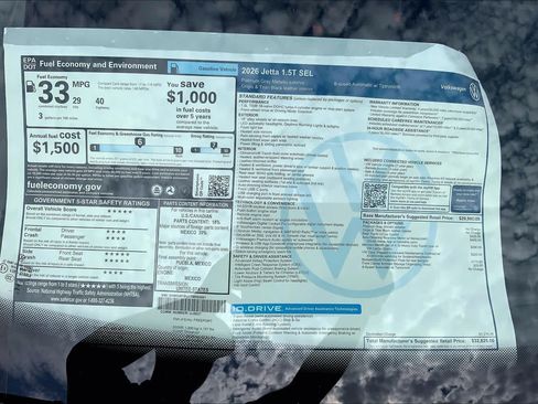 New 2026 Volkswagen Jetta SEL FWD image 20