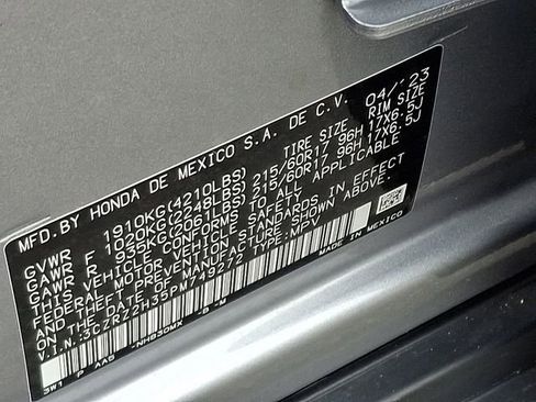 Certified 2023 Honda HR-V LX image 27