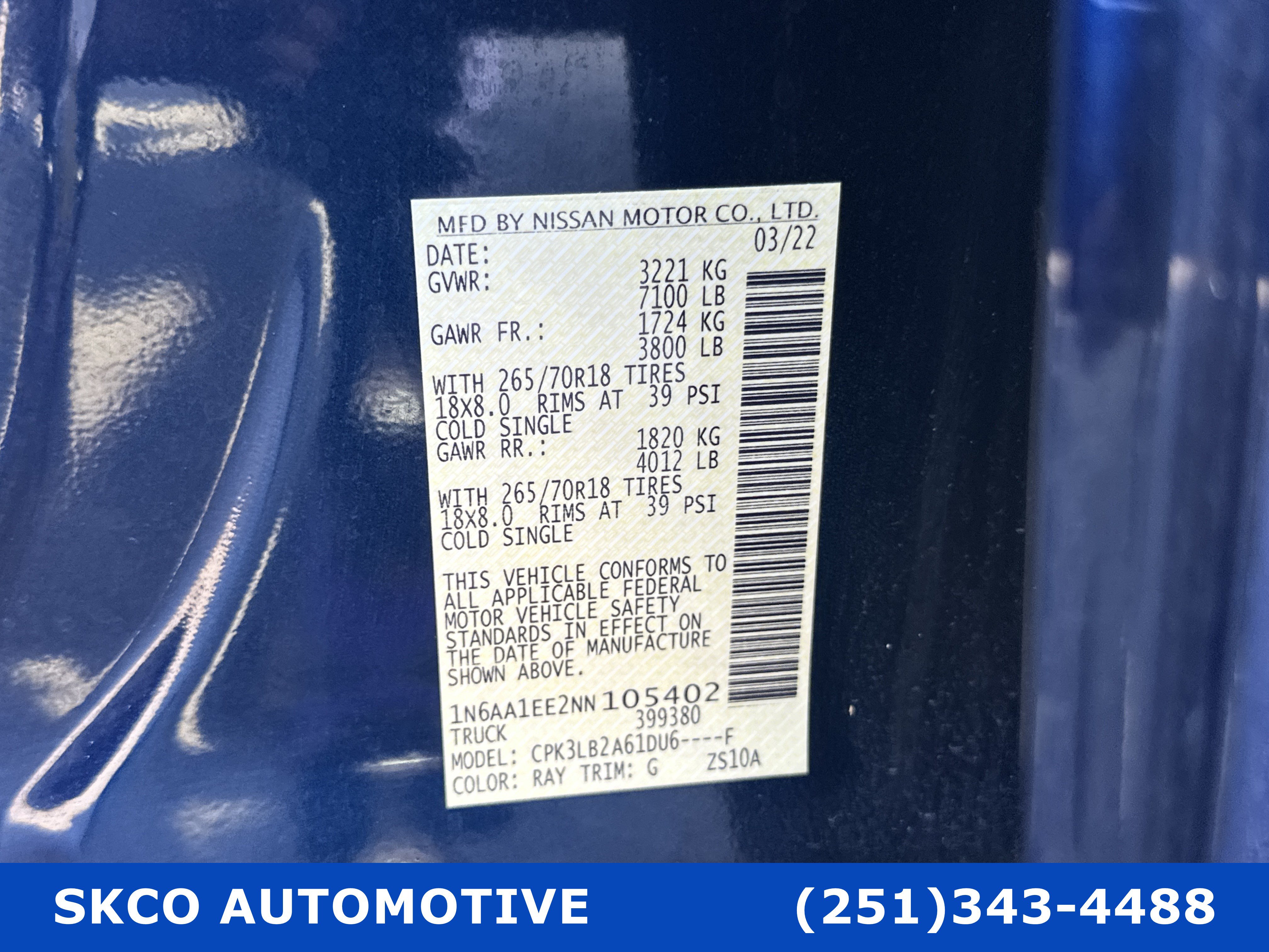 Used 2022 Nissan Titan SV RWD image 28