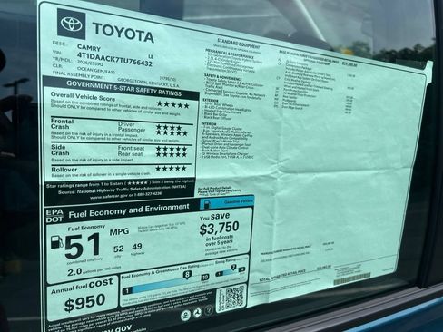 New 2026 Toyota Camry LE FWD image 30