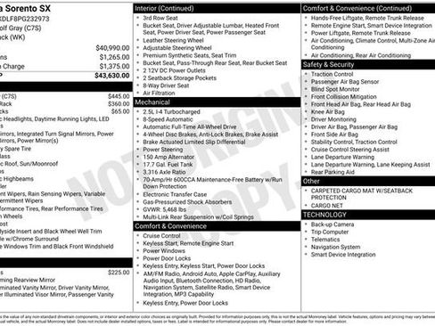 Used 2023 Kia Sorento SX image 54