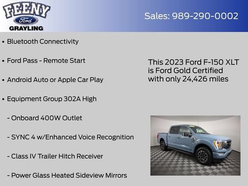 Used 2023 Ford F150 XLT w/ Equipment Group 302A High AWD/4WD image 9
