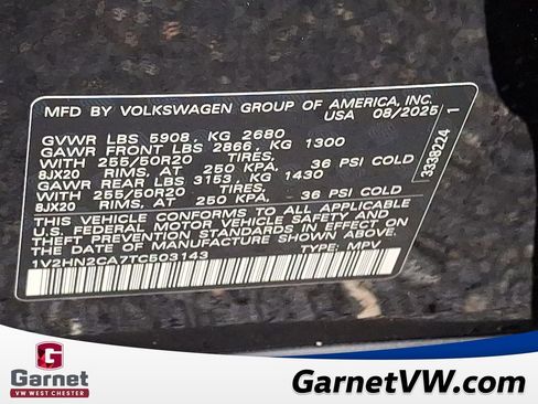 New 2026 Volkswagen Atlas SE image 12