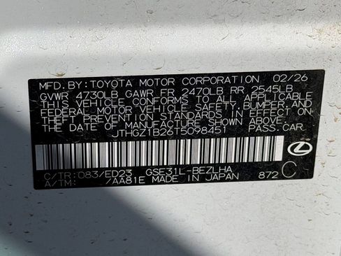 Used 2026 Lexus IS 350 F Sport RWD image 27