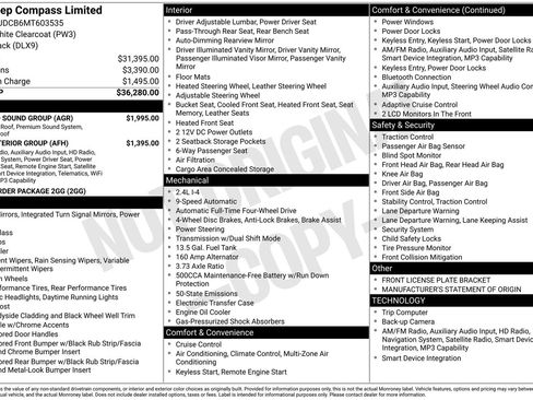 Used 2021 Jeep Compass Limited w/ Sun and Sound Group AWD/4WD image 38
