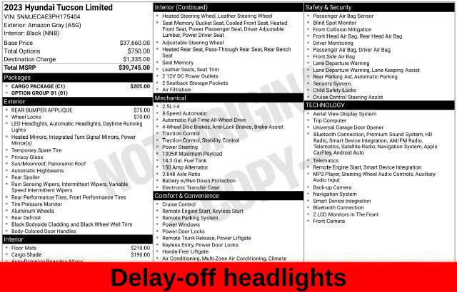 Used 2023 Hyundai Tucson Limited w/ Cargo Package AWD/4WD image 47