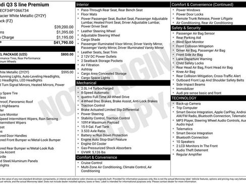Certified 2023 Audi Q3 2.0T Premium w/ 19" Wheel Package AWD/4WD image 57
