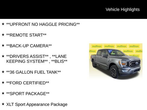Certified 2023 Ford F150 XLT w/ Equipment Group 302A High image 12