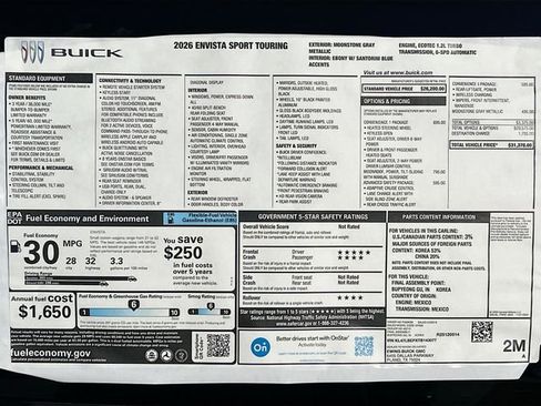 New 2026 Buick Envista Sport Touring w/ Convenience I Package FWD image 21