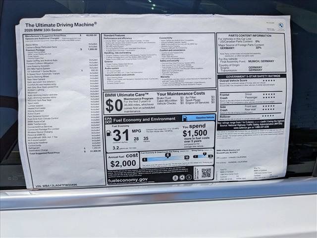 Used 2026 BMW 330i Sedan RWD image 17