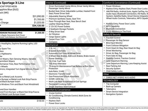 Used 2023 Kia Sportage X-Line w/ X-Line Premium Package AWD/4WD image 39