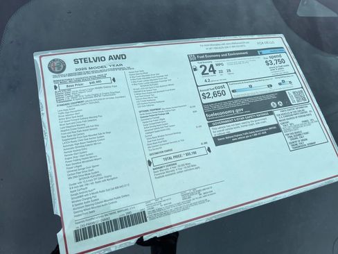 New 2025 Alfa Romeo Stelvio Sprint w/ Convenience Package image 7