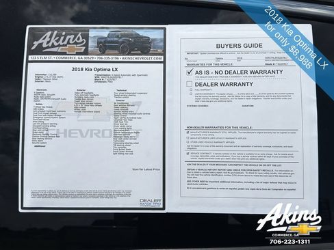 Used 2018 Kia Optima LX FWD image 10
