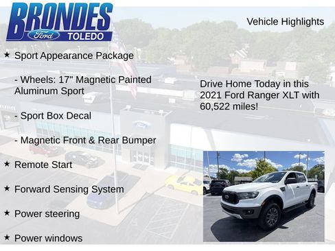 Used 2021 Ford Ranger XLT w/ Equipment Group 302A High AWD/4WD image 17