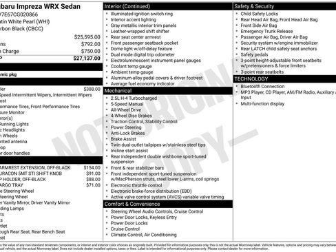 Used 2012 Subaru Impreza WRX Sedan AWD/4WD image 3