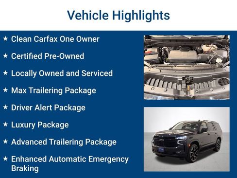 Certified 2023 Chevrolet Tahoe RST w/ Luxury Package AWD/4WD image 3