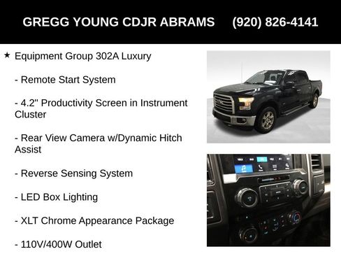 Used 2017 Ford F150 XLT w/ Equipment Group 302A Luxury AWD/4WD image 13