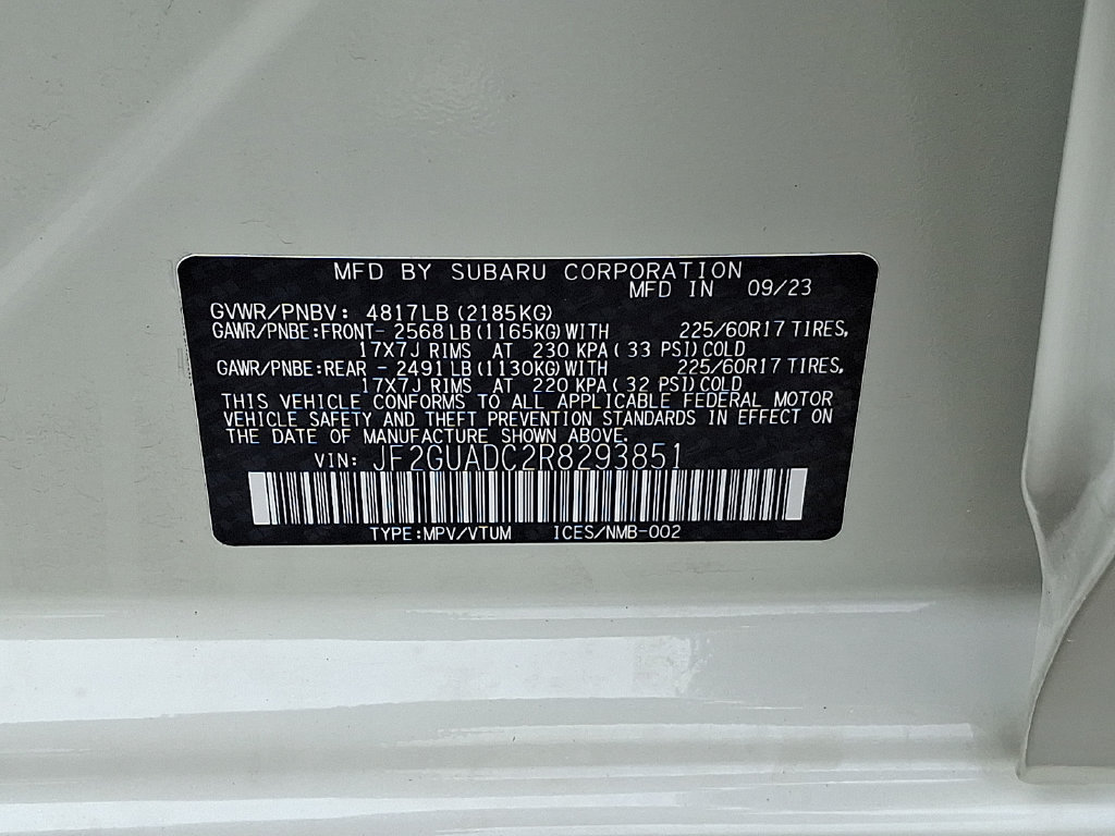 Used 2024 Subaru Crosstrek 2.0i Premium AWD/4WD image 27